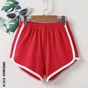 SHEIN teen size 14 (girls) red athletic shorts